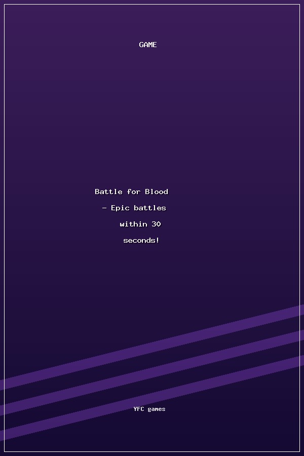 Battle for Blood - Epic battles within 30 seconds! poszter