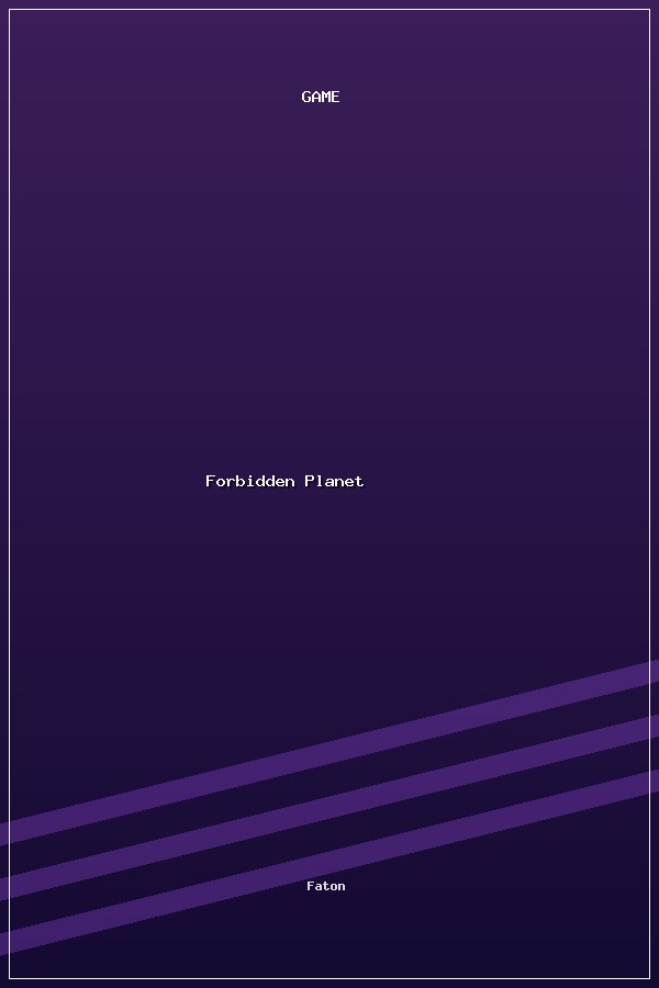Forbidden Planet poszter