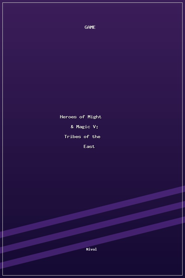 Heroes of Might & Magic V: Tribes of the East poszter