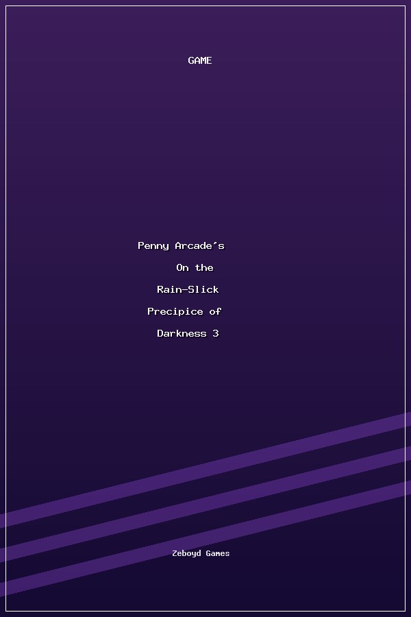 Penny Arcade's On the Rain-Slick Precipice of Darkness 3 poszter