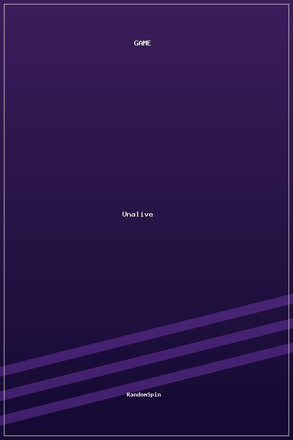 Unalive poszter