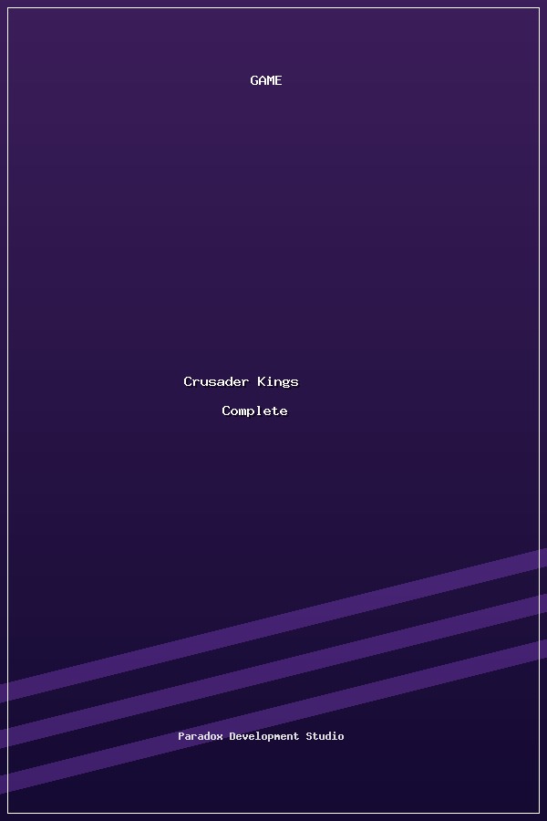 Crusader Kings Complete poszter