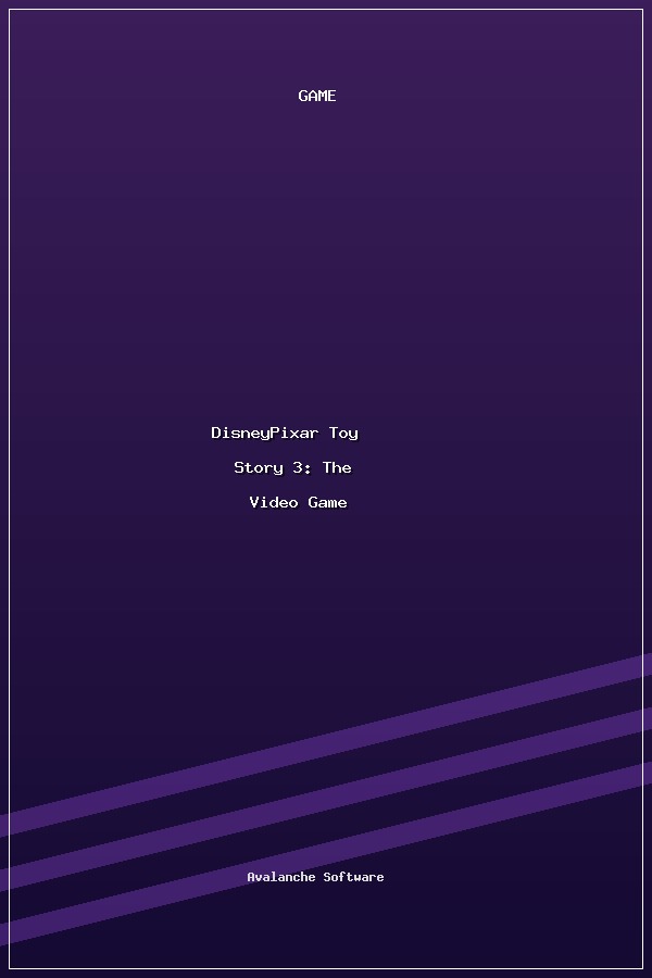 Disney•Pixar Toy Story 3: The Video Game poszter