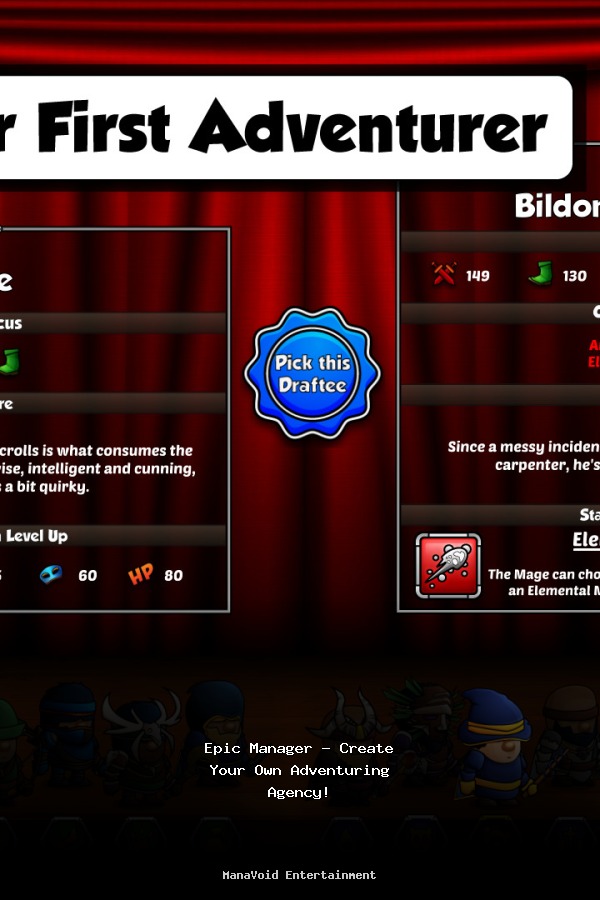 Epic Manager - Create Your Own Adventuring Agency! poszter