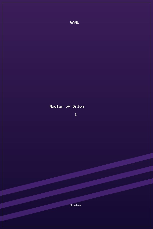 Master of Orion 1 poszter