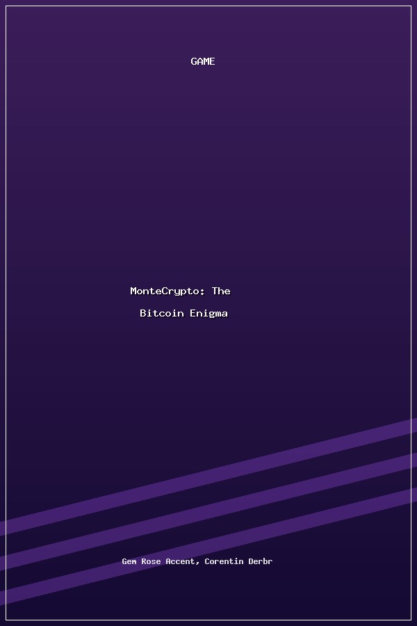 MonteCrypto: The Bitcoin Enigma poszter