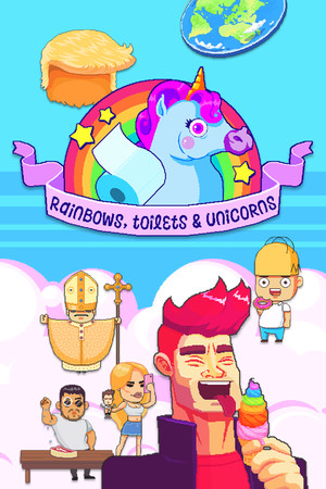 Rainbows, toilets & unicorns! poszter