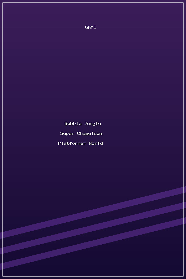 Bubble Jungle ® Super Chameleon Platformer World poszter