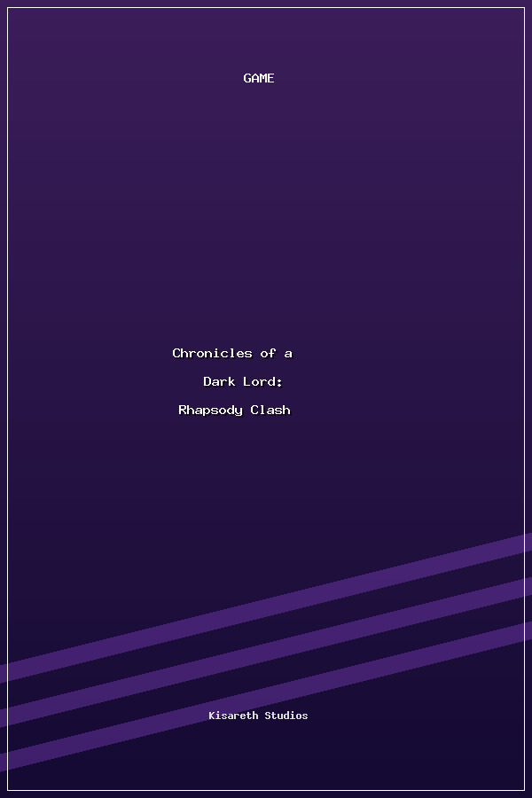 Chronicles of a Dark Lord: Rhapsody Clash poszter