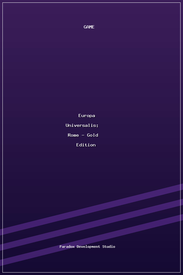Europa Universalis: Rome - Gold Edition poszter