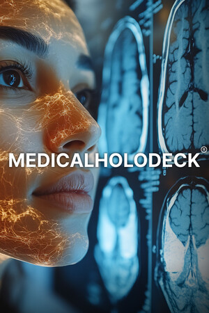 Medicalholodeck Spatial OS: sebészetet gyakorolni, digitális ikreket létrehozni AI és DICOM segítségével, valamint az emberi anatómiát tanulmányozni poszter
