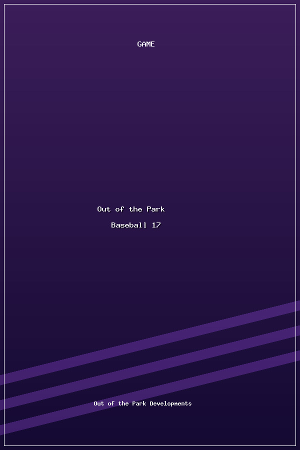 Out of the Park Baseball 17 poszter