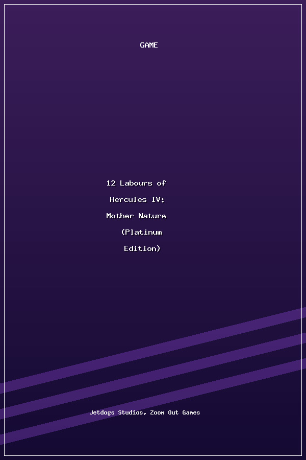 12 Labours of Hercules IV: Mother Nature (Platinum Edition) poszter