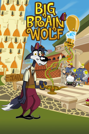 Big Brain Wolf poszter