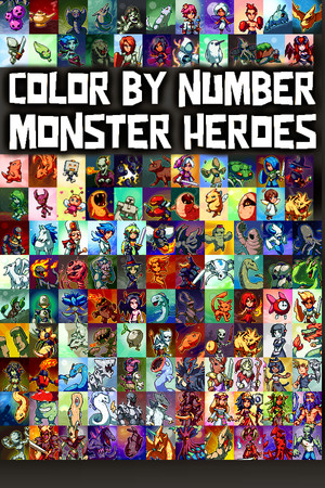 Color by Number - Monster Heroes poszter