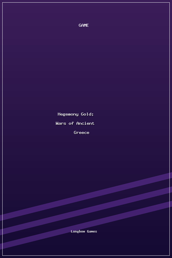 Hegemony Gold: Wars of Ancient Greece poszter