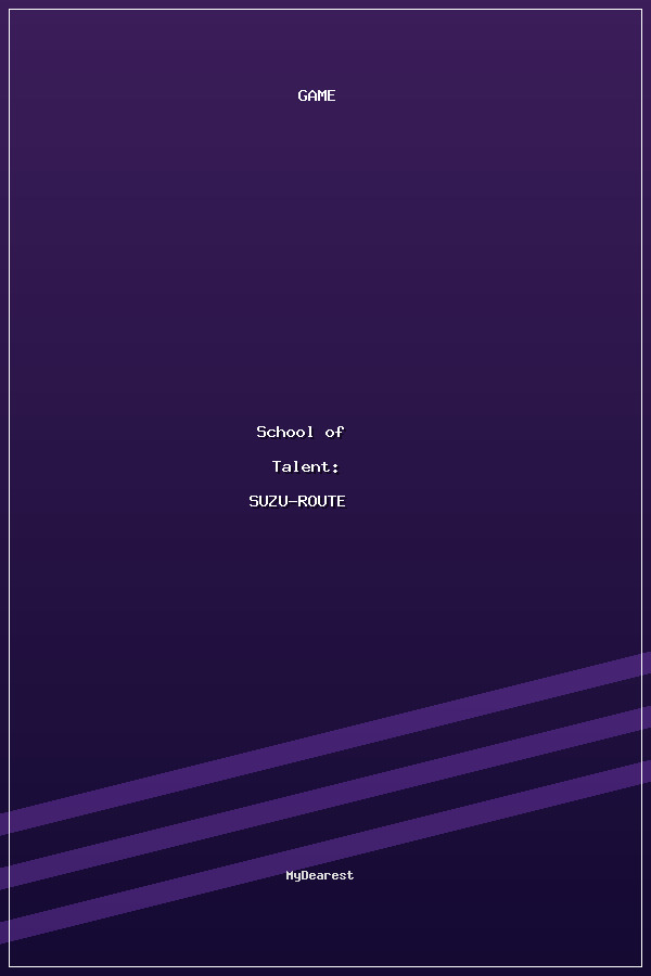 School of Talent: SUZU-ROUTE poszter