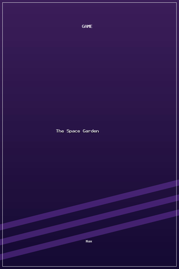 The Space Garden poszter