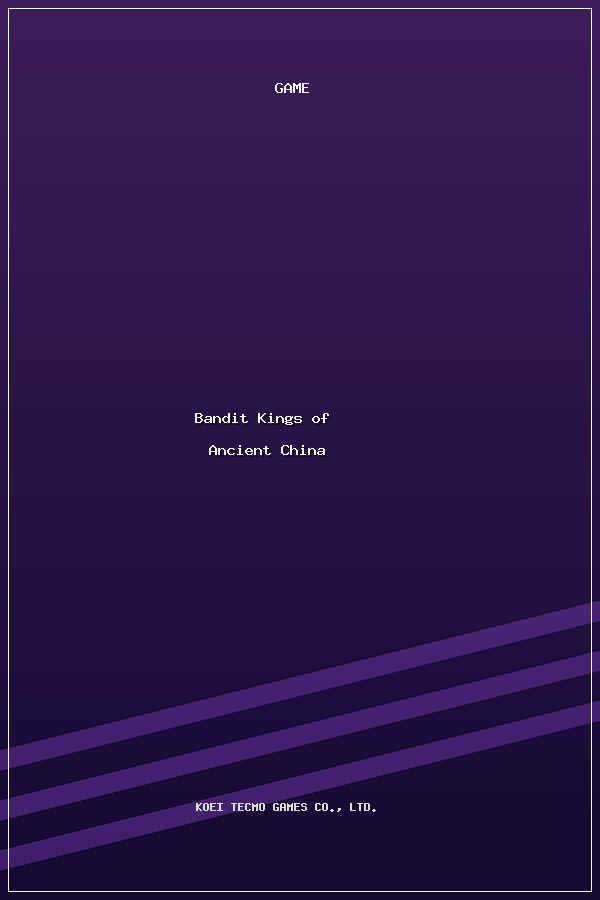 Bandit Kings of Ancient China poszter