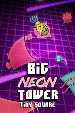 Big NEON Tower VS Tiny Square poszter