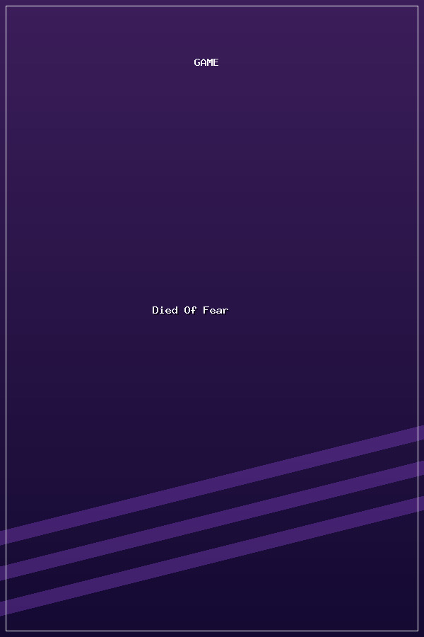 Died Of Fear poszter