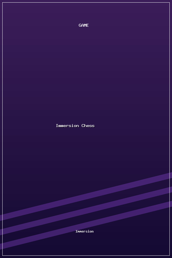 Immersion Chess poszter