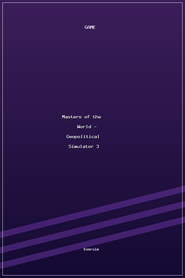 Masters of the World - Geopolitical Simulator 3 poszter