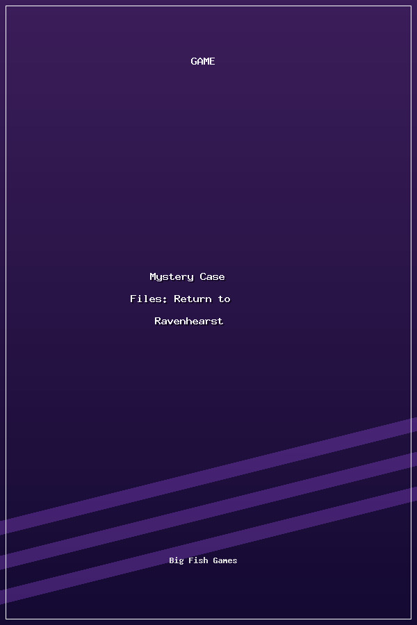 Mystery Case Files: Return to Ravenhearst™ poszter