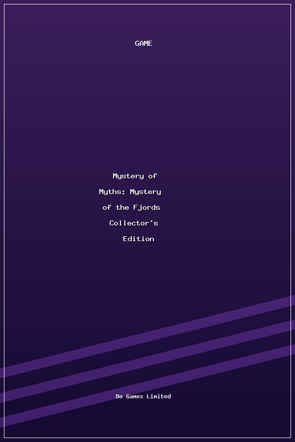Mystery of Myths: Mystery of the Fjords Collector's Edition poszter