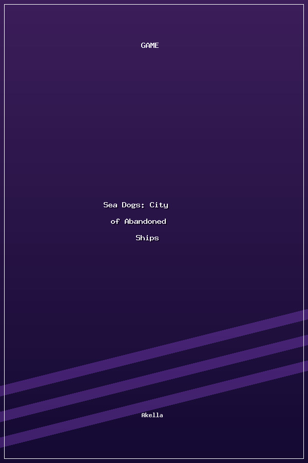 Sea Dogs: City of Abandoned Ships poszter