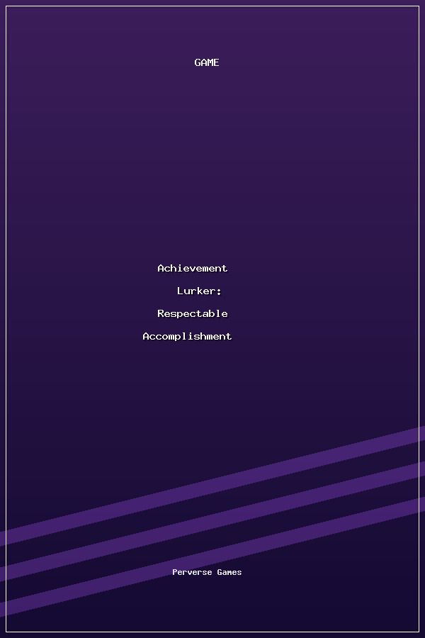 Achievement Lurker: Respectable Accomplishment poszter