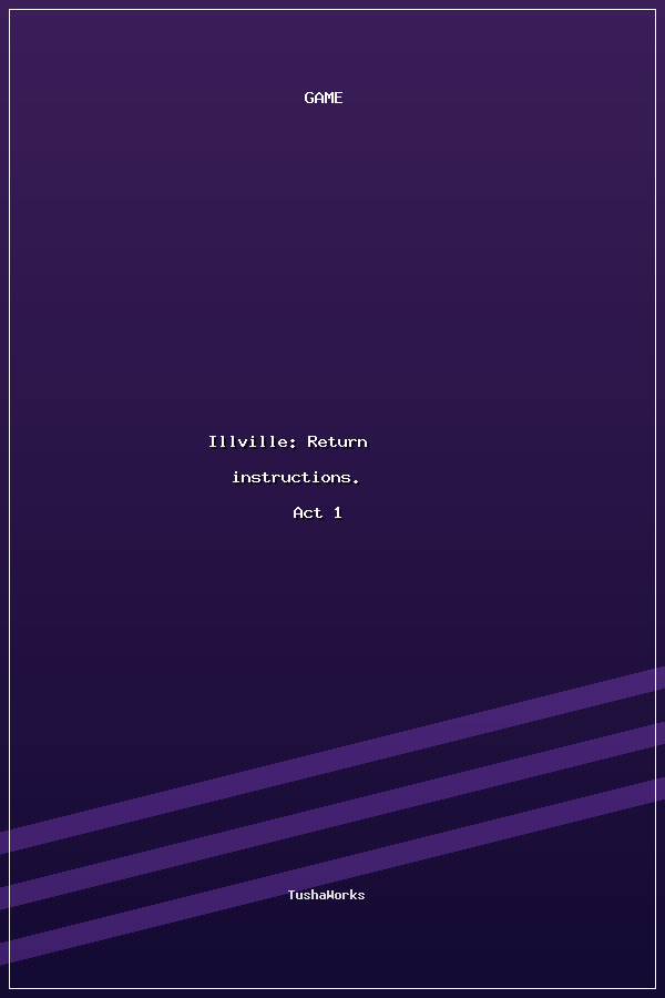 Illville: Return instructions. Act 1 poszter