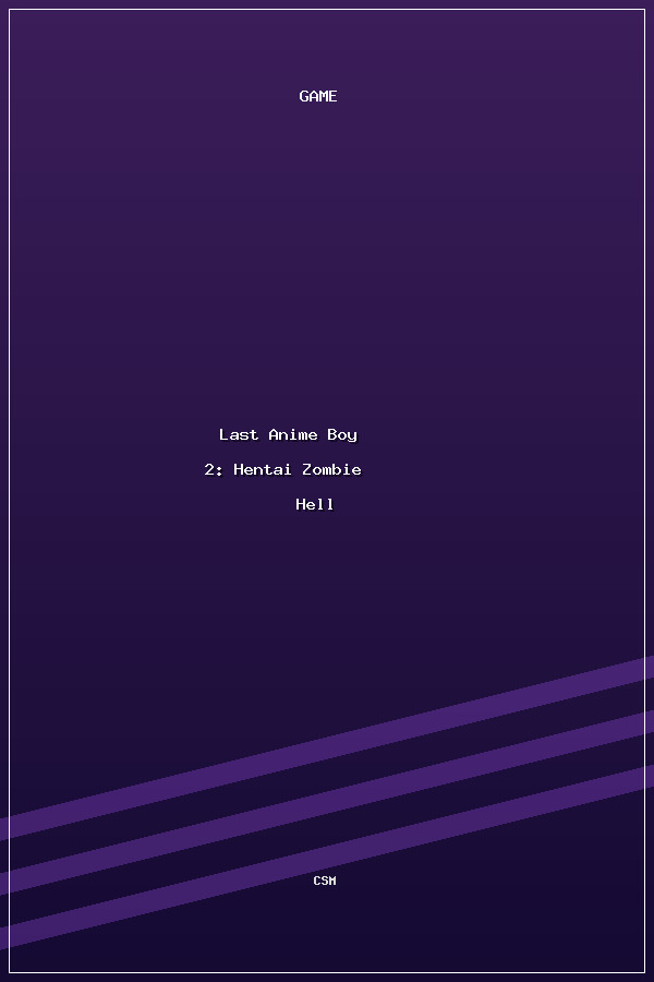 Last Anime Boy 2: Hentai Zombie Hell poszter