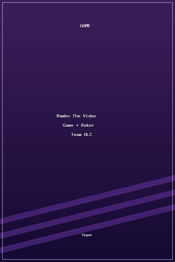 Rambo The Video Game + Baker Team DLC poszter