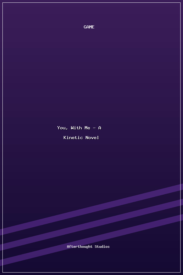 You, With Me - A Kinetic Novel poszter