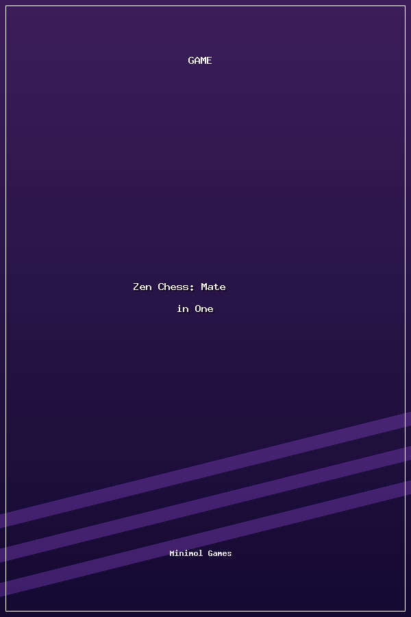 Zen Chess: Mate in One poszter
