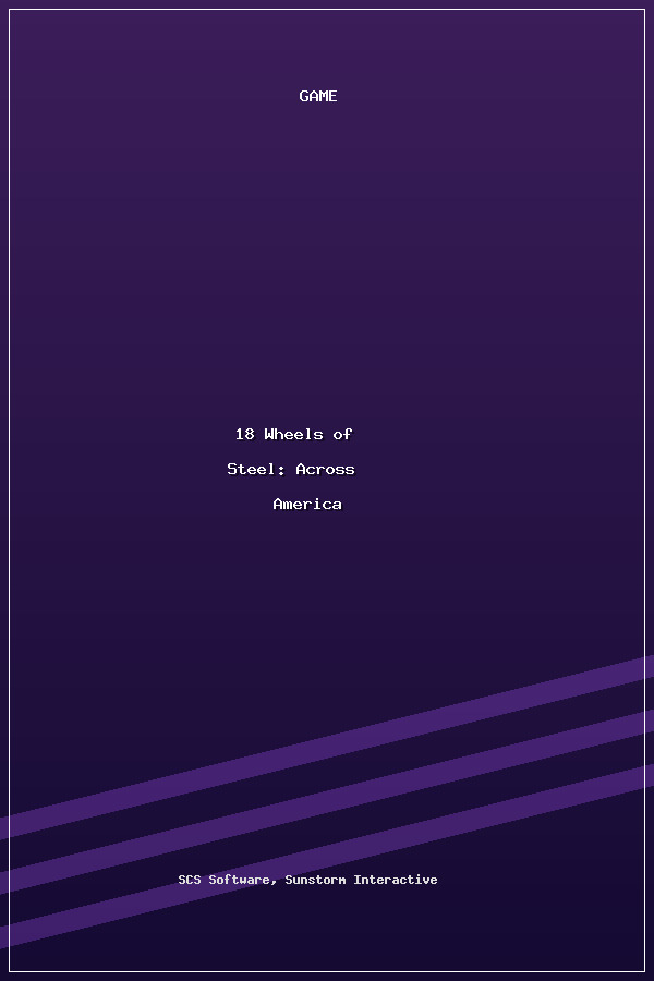 18 Wheels of Steel: Across America poszter