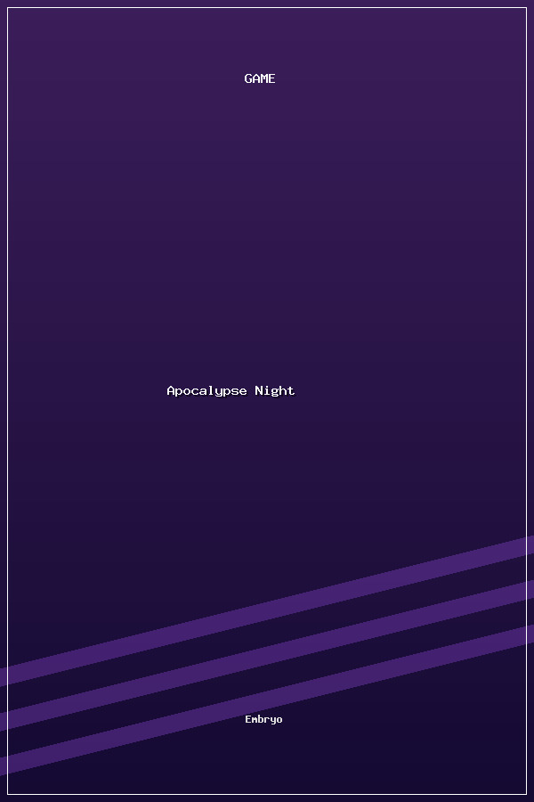 Apocalypse Night poszter