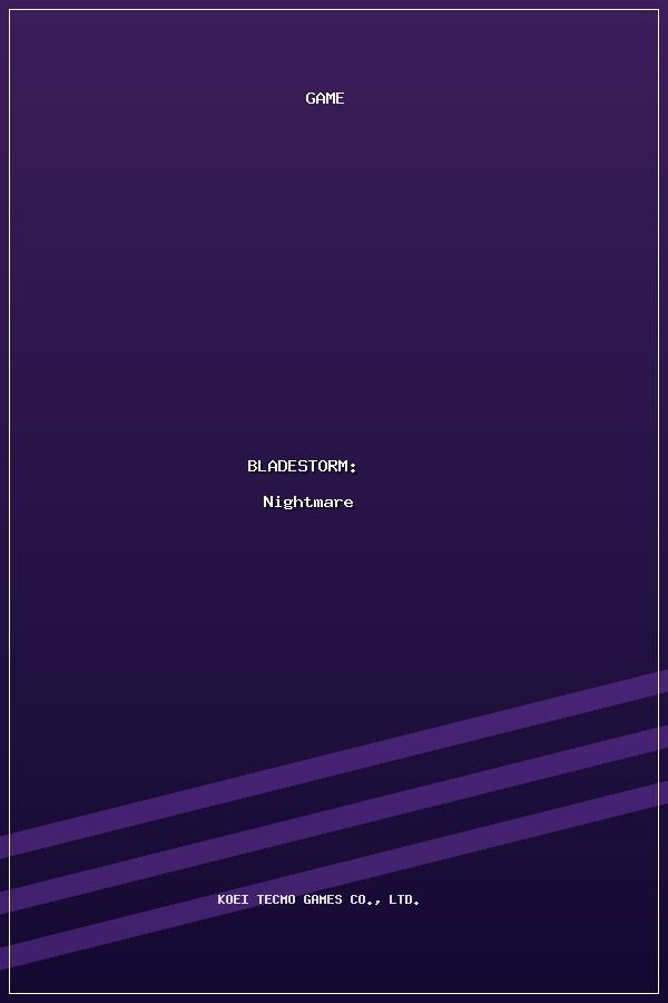 BLADESTORM: Nightmare poszter