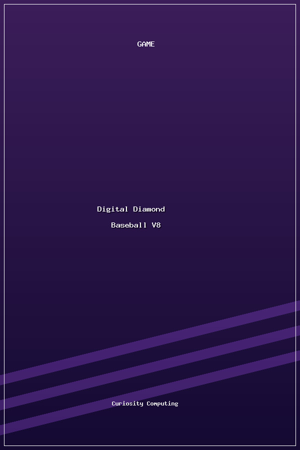 Digital Diamond Baseball V8 poszter