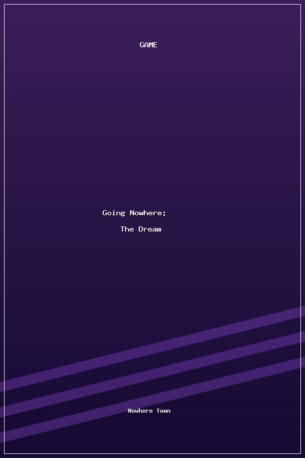 Going Nowhere: The Dream poszter