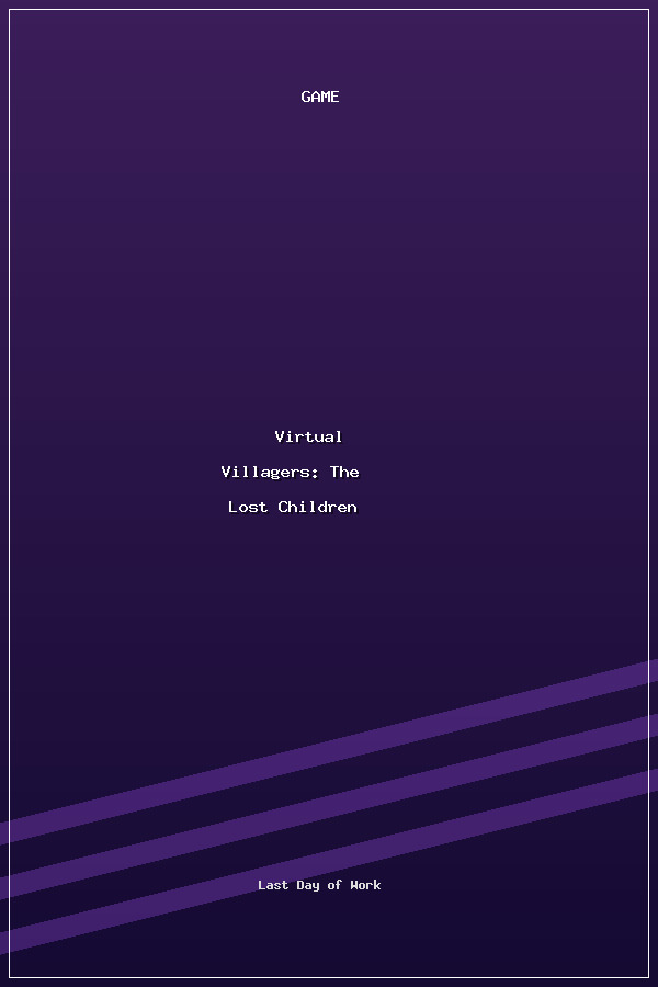 Virtual Villagers: The Lost Children poszter