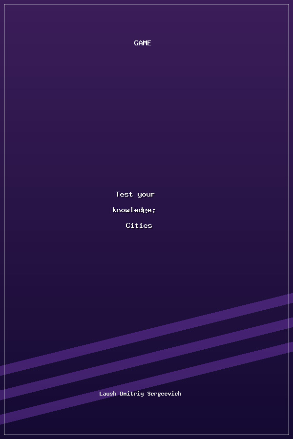 Test your knowledge: Cities poszter