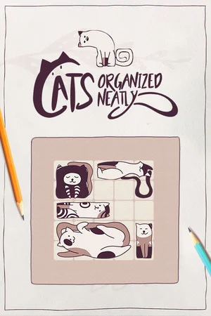 Cats Organized Neatly poszter