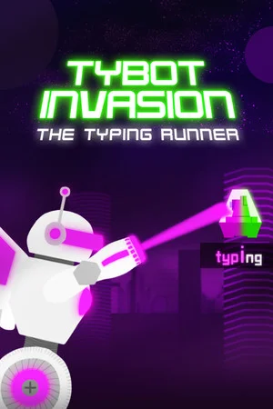 Tybot Invasion: The Typing Runner poszter