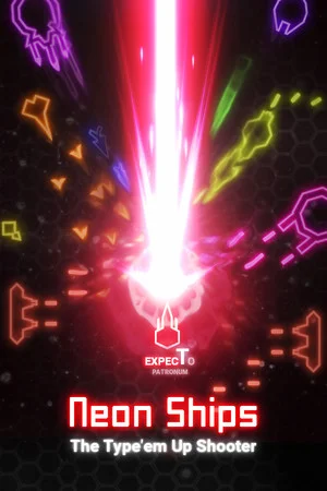 Neon Ships: The Type'em Up Shooter poszter