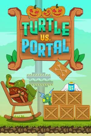 Turtle vs. Portal poszter