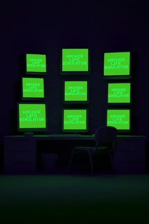 Hacker life simulator poszter