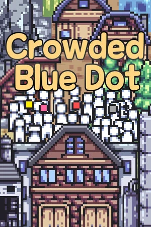 Crowded Blue Dot poszter