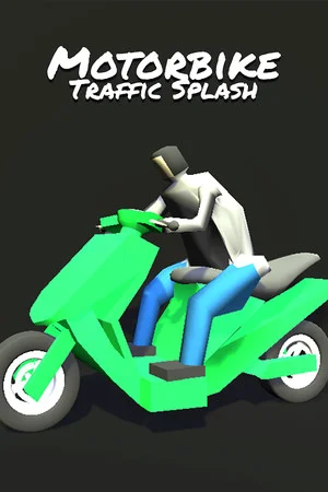 Motorbike Traffic Splash poszter